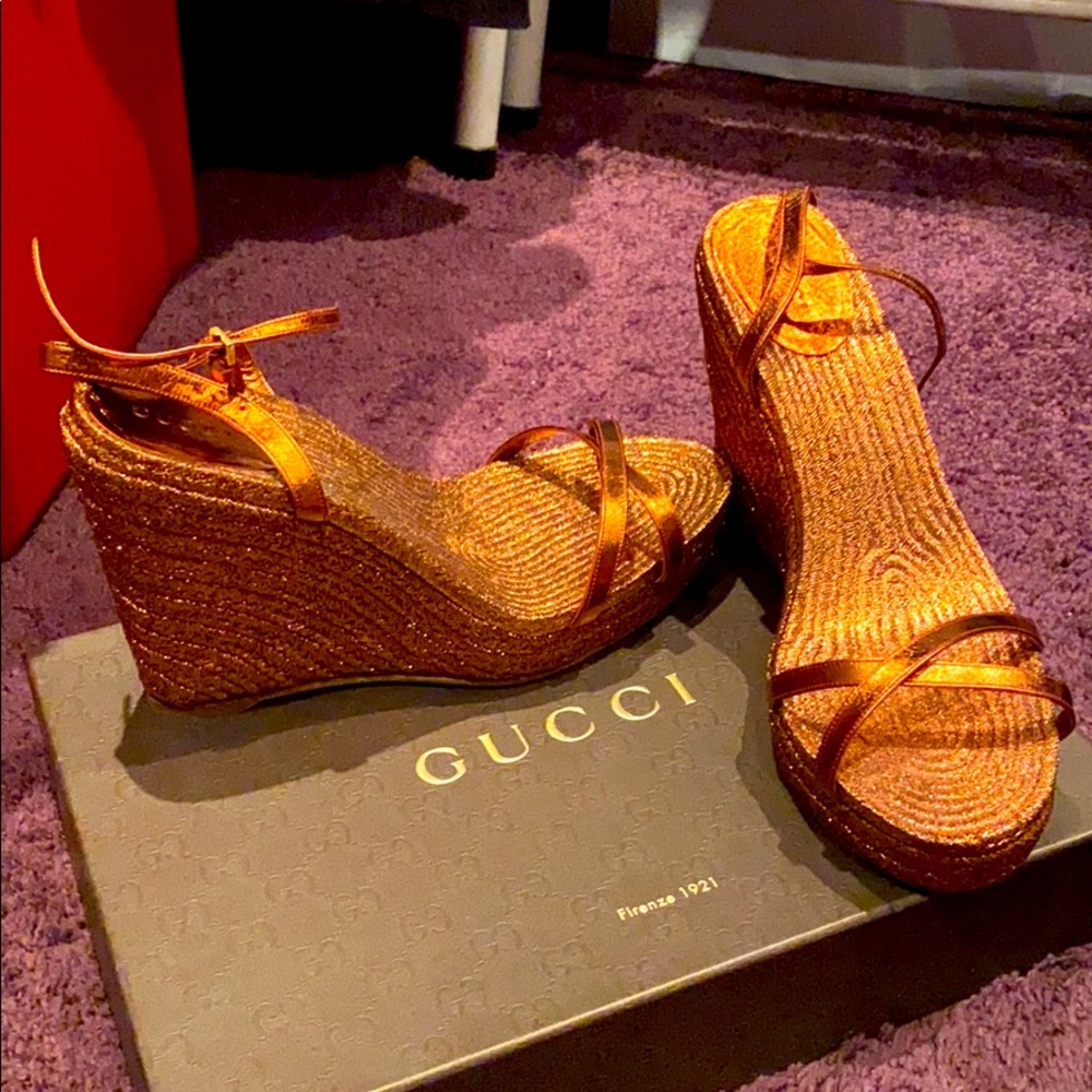 Bronze Gucci Espadrilles